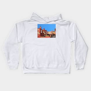 Back Streets Of York, England Kids Hoodie